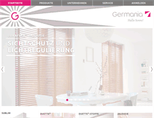 Tablet Screenshot of germania-kg.com